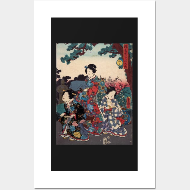 Three traditional Japanese women Wall Art by Aleksander37